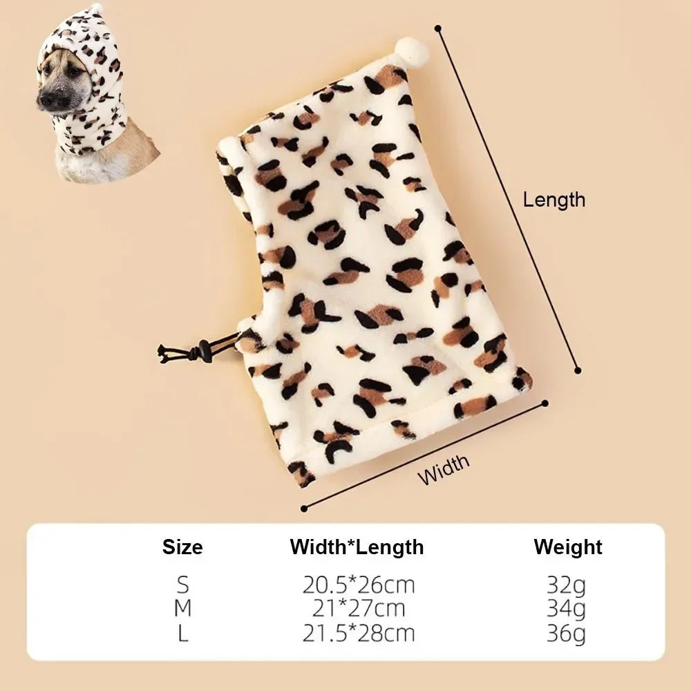 Orejeras para el cuidado de perros, suaves, cálidas y a prueba de ruido, gorro de tela para mascotas, para el aseo, el baño, el secado y la funda para mascotas.