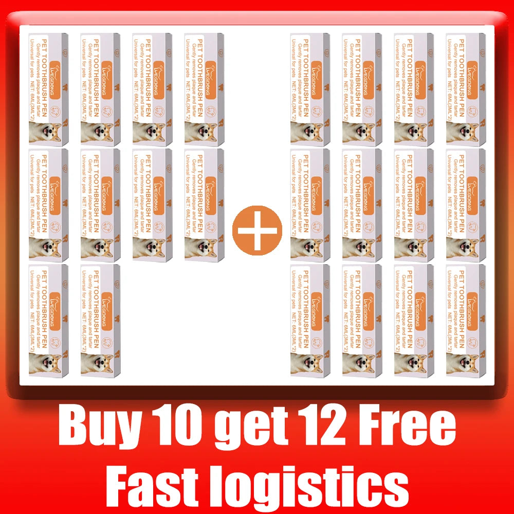 Bolígrafo dental para mascotas Cepillo de dientes para perros Herramienta de limpieza dental Cepillo para dientes Aliento fresco Blanqueador de dientes Removedor de sarro Cuidado oral para gatos Suministros para mascotas