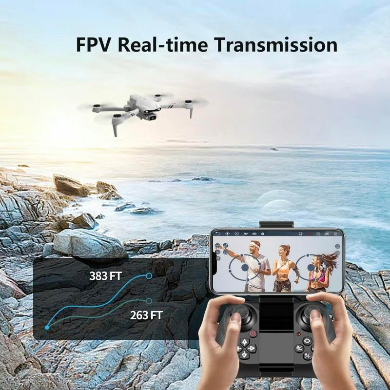 Dron aéreo 2025 F10 Pro con cámara 4K UHD EIS, GPS, 5G, Wifi, FPV, motores sin escobillas, flujo óptico, evitación inteligente de obstáculos, retorno automático, giro acrobático de 360°, baterías duales