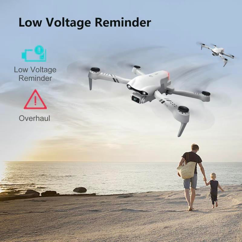 Dron aéreo 2025 F10 Pro con cámara 4K UHD EIS, GPS, 5G, Wifi, FPV, motores sin escobillas, flujo óptico, evitación inteligente de obstáculos, retorno automático, giro acrobático de 360°, baterías duales