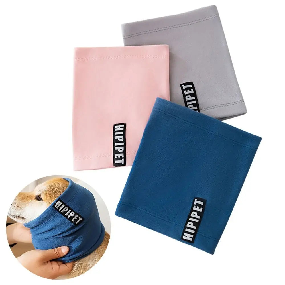 Orejeras para el cuidado de perros, suaves, cálidas y a prueba de ruido, gorro de tela para mascotas, para el aseo, el baño, el secado y la funda para mascotas.