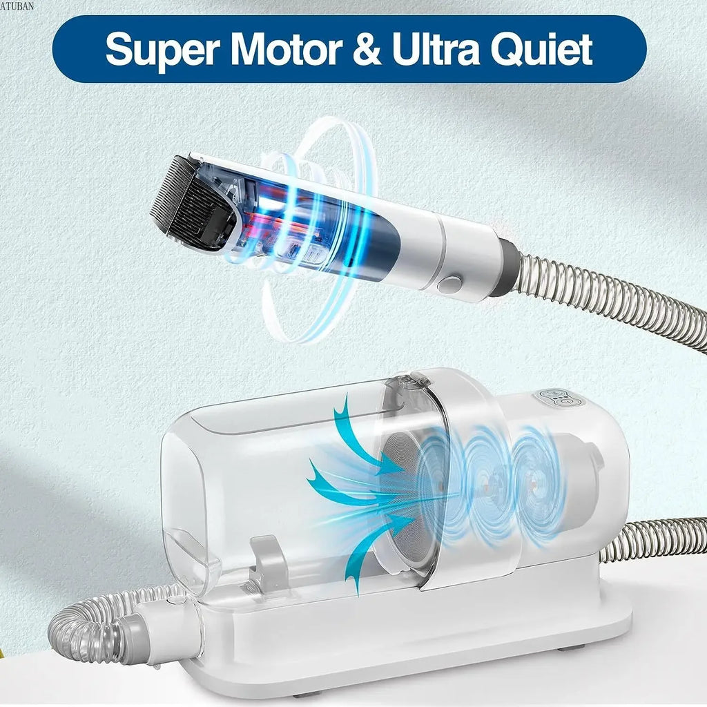 Aspiradora para perros y kit de aseo para mascotas con capacidad de 2,3 L