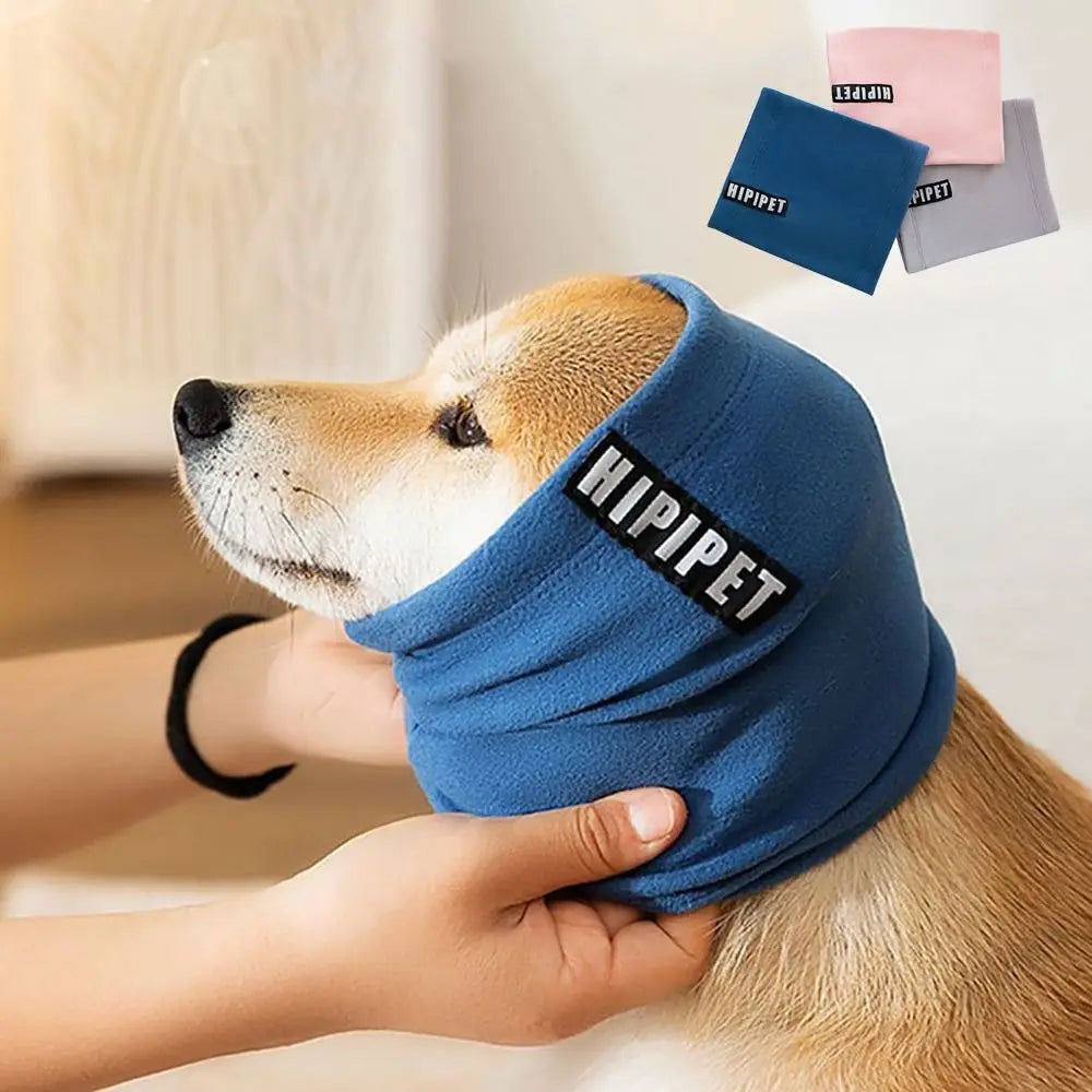 Orejeras para el cuidado de perros, suaves, cálidas y a prueba de ruido, gorro de tela para mascotas, para el aseo, el baño, el secado y la funda para mascotas.