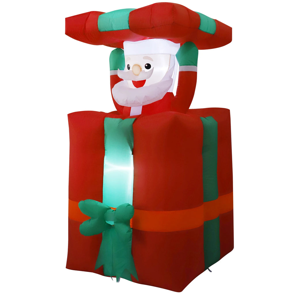 Bring Holiday Cheer Home with Our 8FT Climbing Santa Inflatable - Perfect for New Year Celebrations!