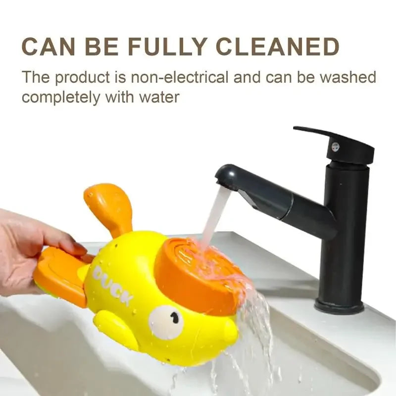 Juguete interactivo 2 en 1 para perros, dispensador automático de golosinas con diseño de pato de dibujos animados, comedero lento para mascotas, para entrenamiento canino.